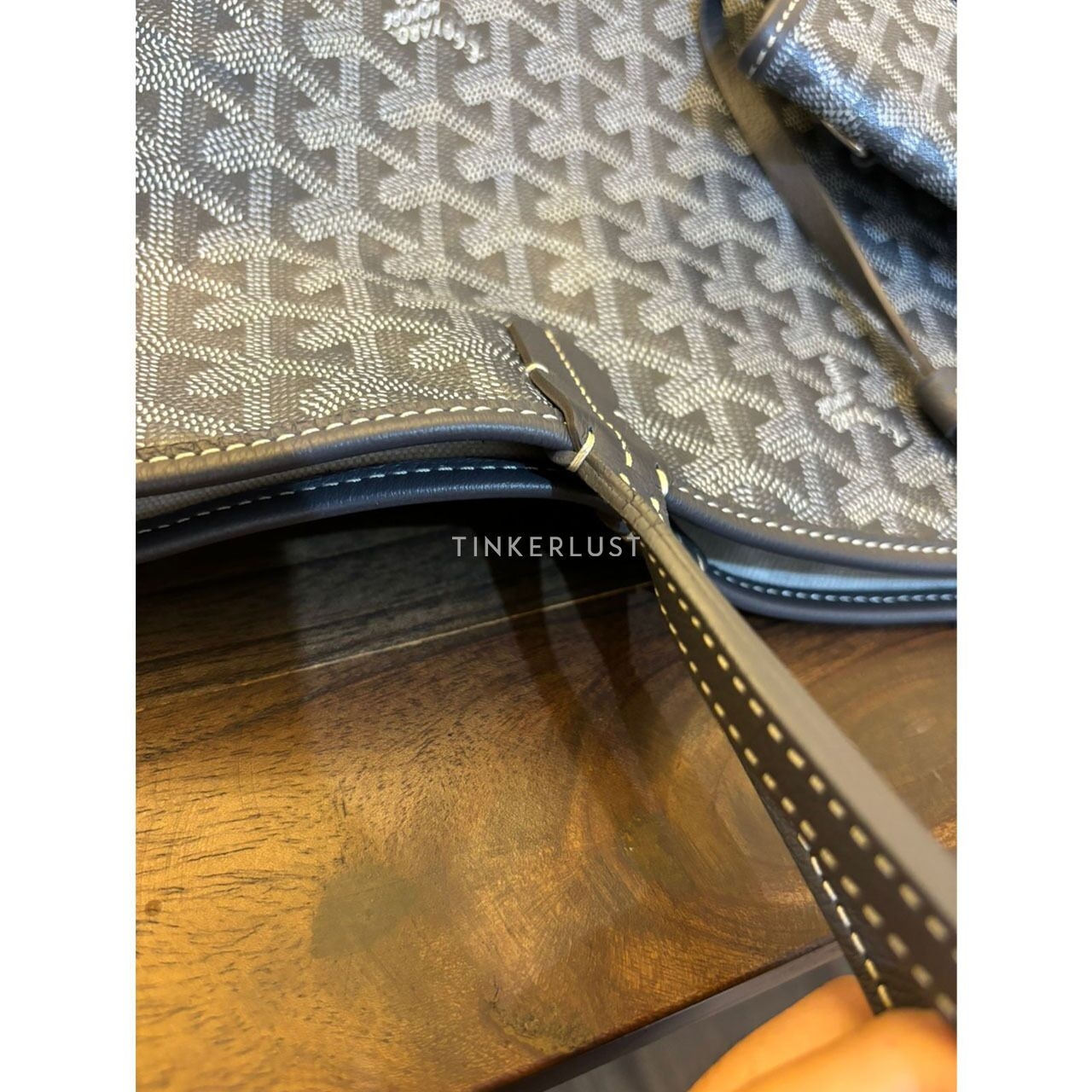 Goyard St Louis PM Grey 2022 Tote Bag 