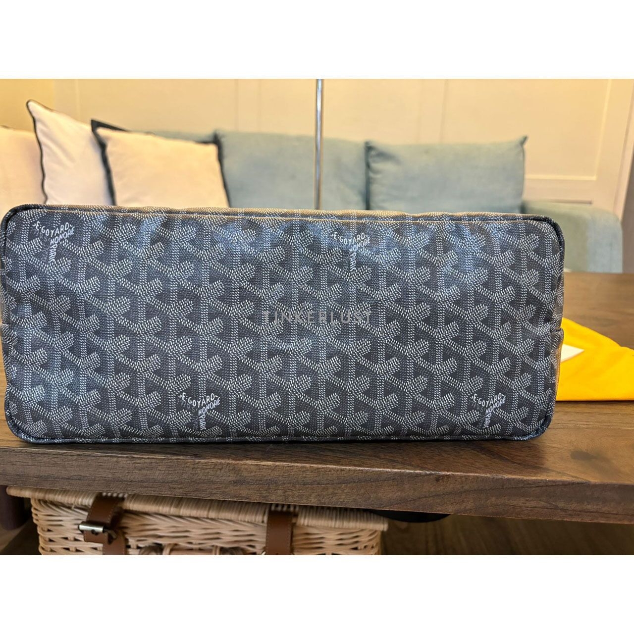 Goyard St Louis PM Grey 2022 Tote Bag 