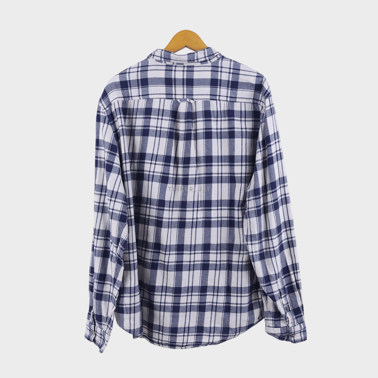 Cotton On Navy & White Plaid Shirt