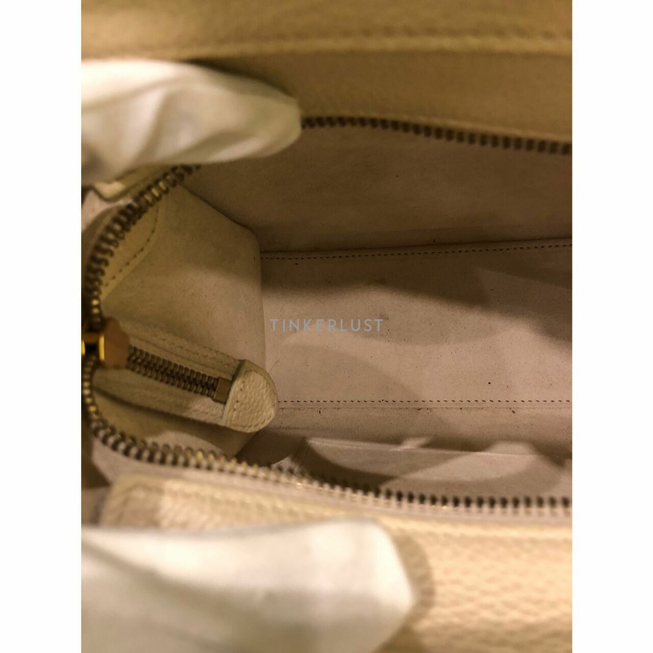 Celine Nano Luggage Ivory Grained Leather