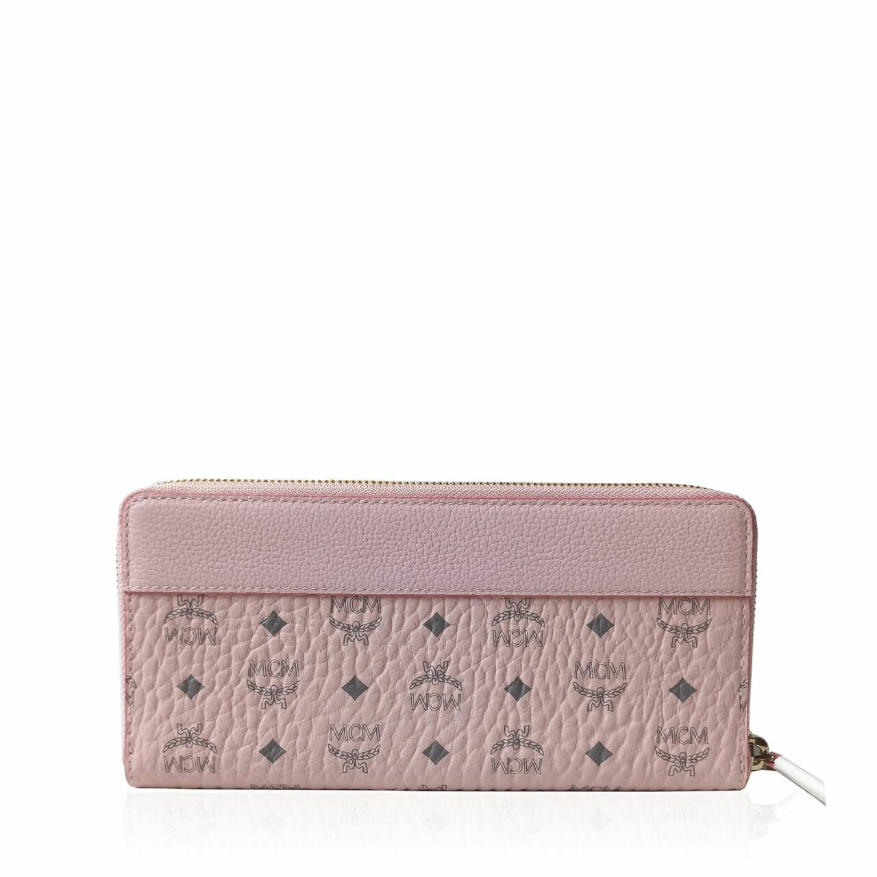 MCM Zippy Wallet Baby Pink