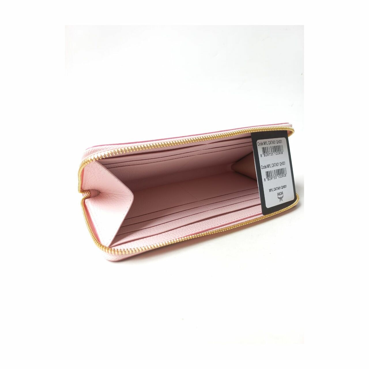 MCM Zippy Wallet Baby Pink