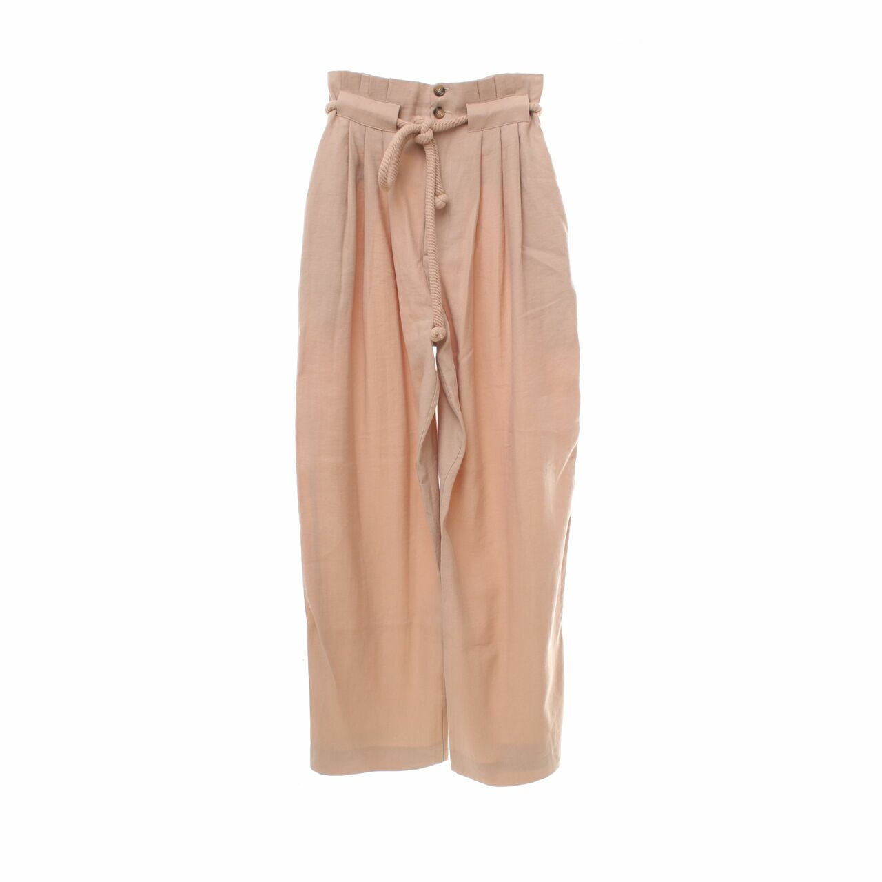 H&M Brown High Waist Long Pants