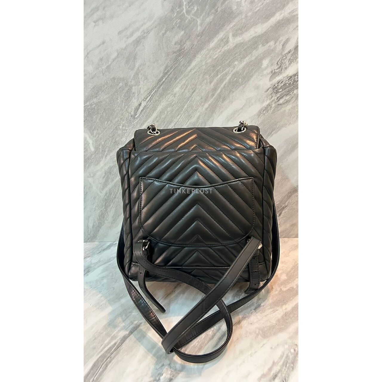 Chanel Urban Spirit Black Chevron #22 2016 Backpack