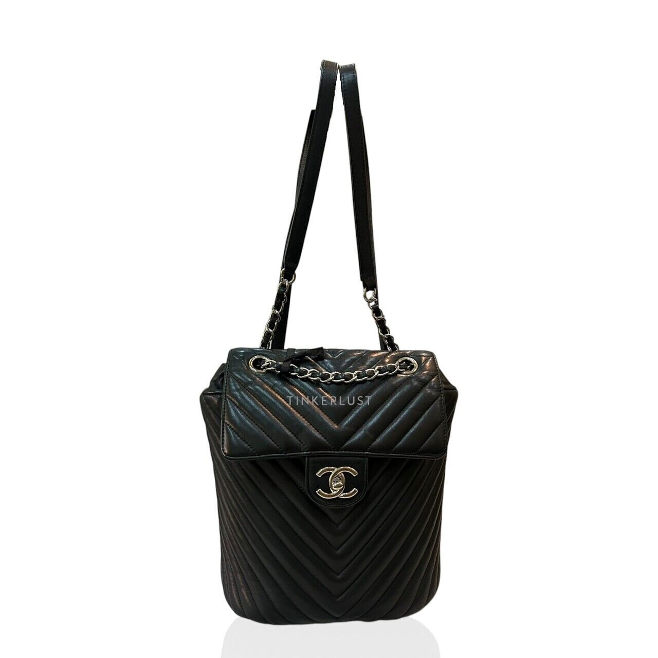 Chanel Urban Spirit Black Chevron #22 2016 Backpack