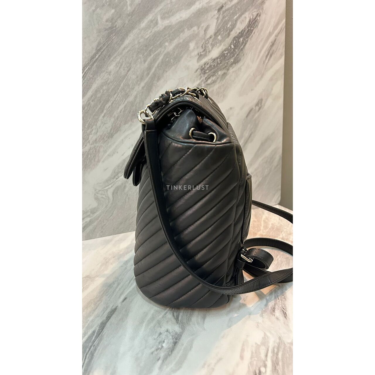 Chanel Urban Spirit Black Chevron #22 2016 Backpack