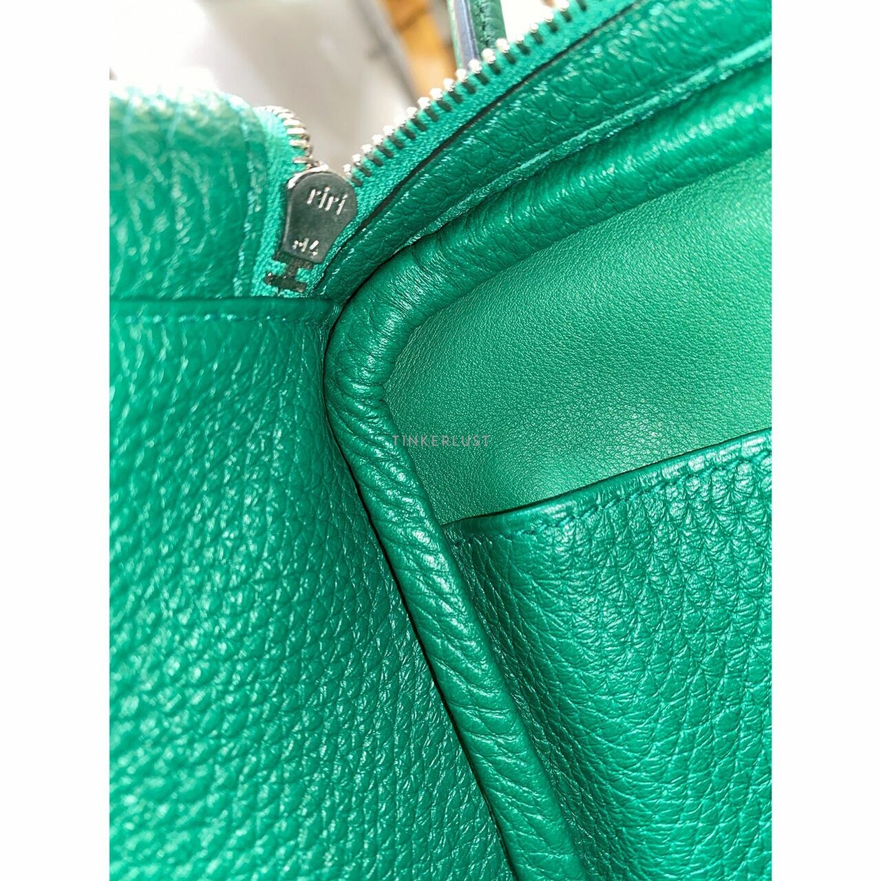 Hermes Lindy 26 Vert Vertigo Clem PHW #A Shoulder Bag