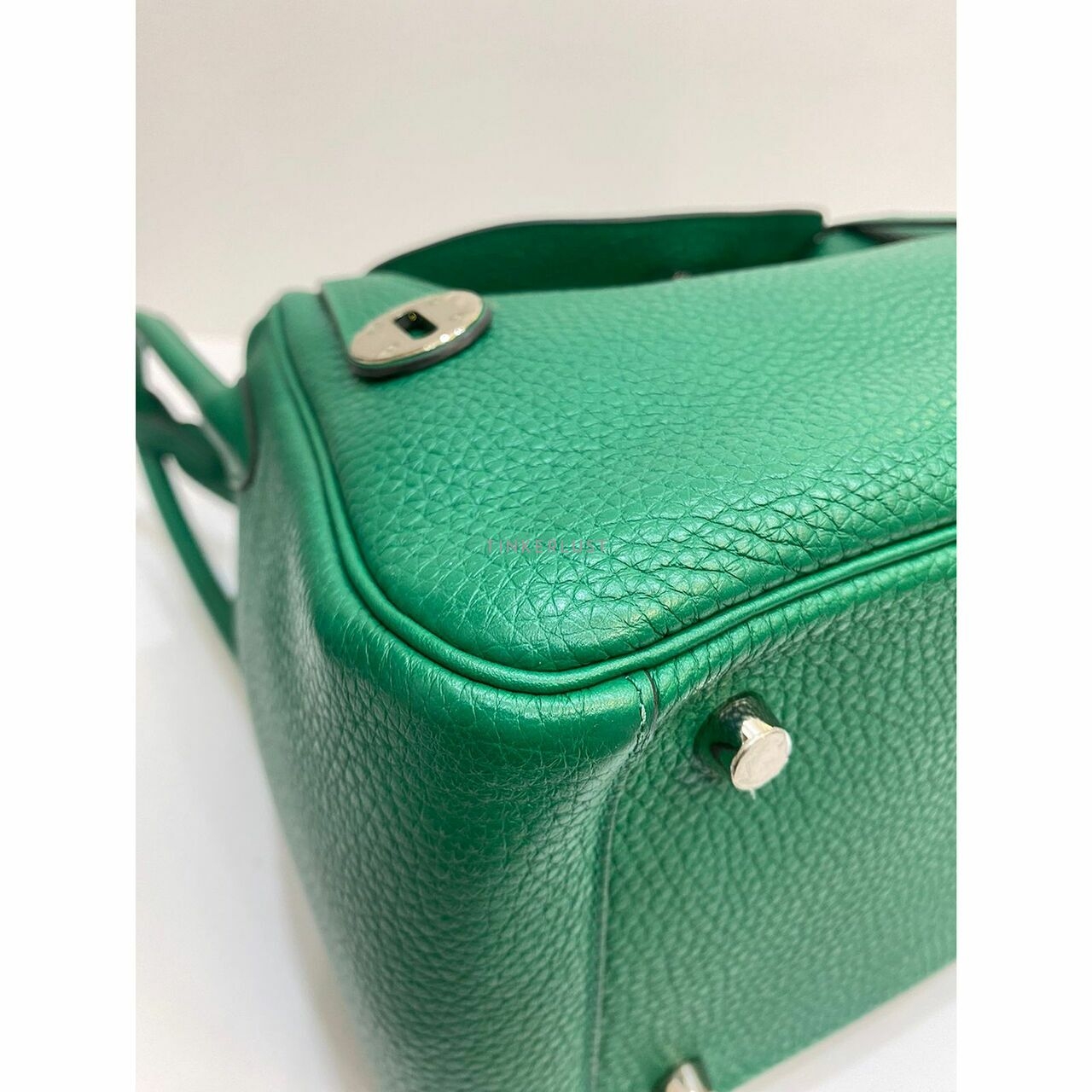 Hermes Lindy 26 Vert Vertigo Clem PHW #A Shoulder Bag