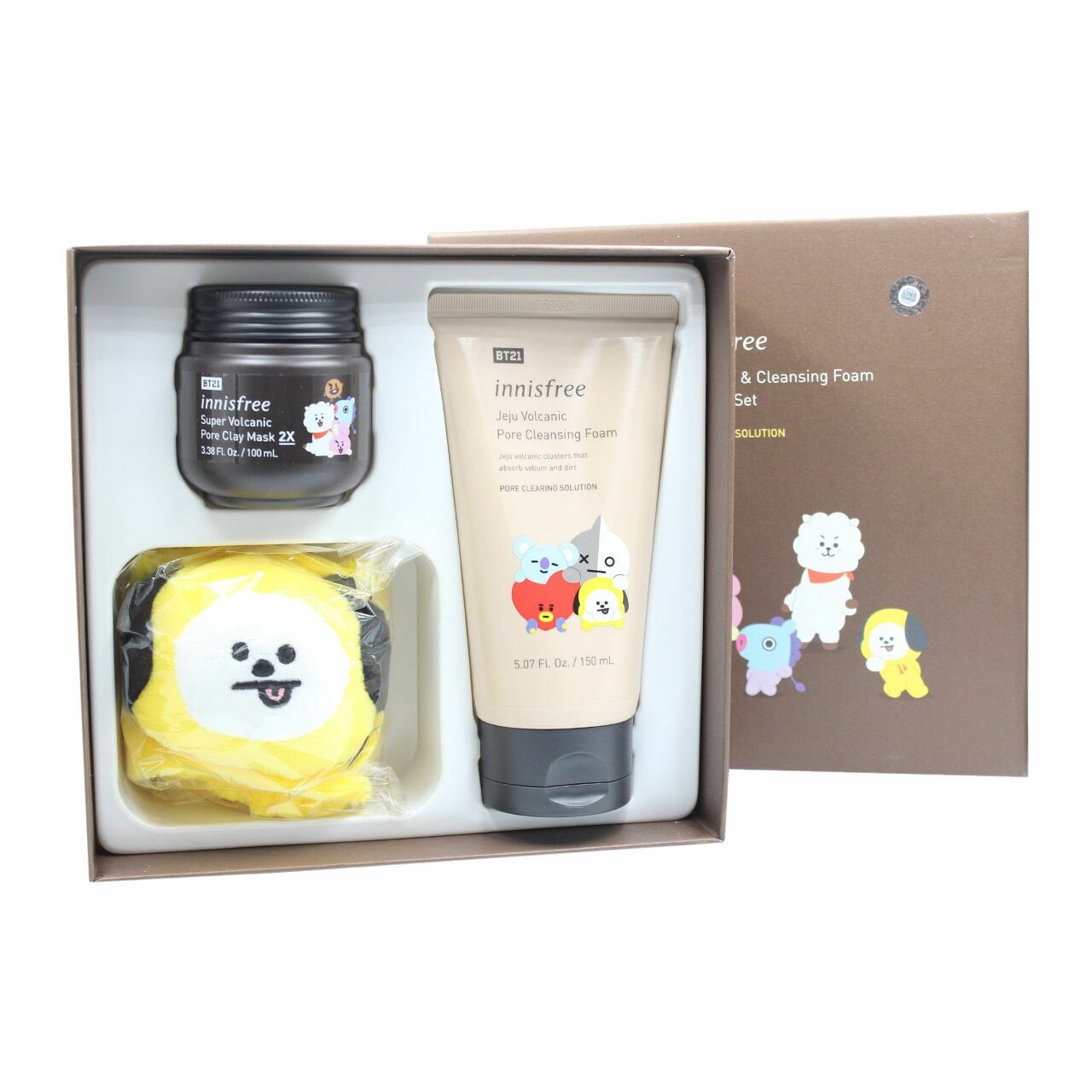 Innisfree Volcanic Pore Clay Mask & Cleansing Foam Special Sets and Palette