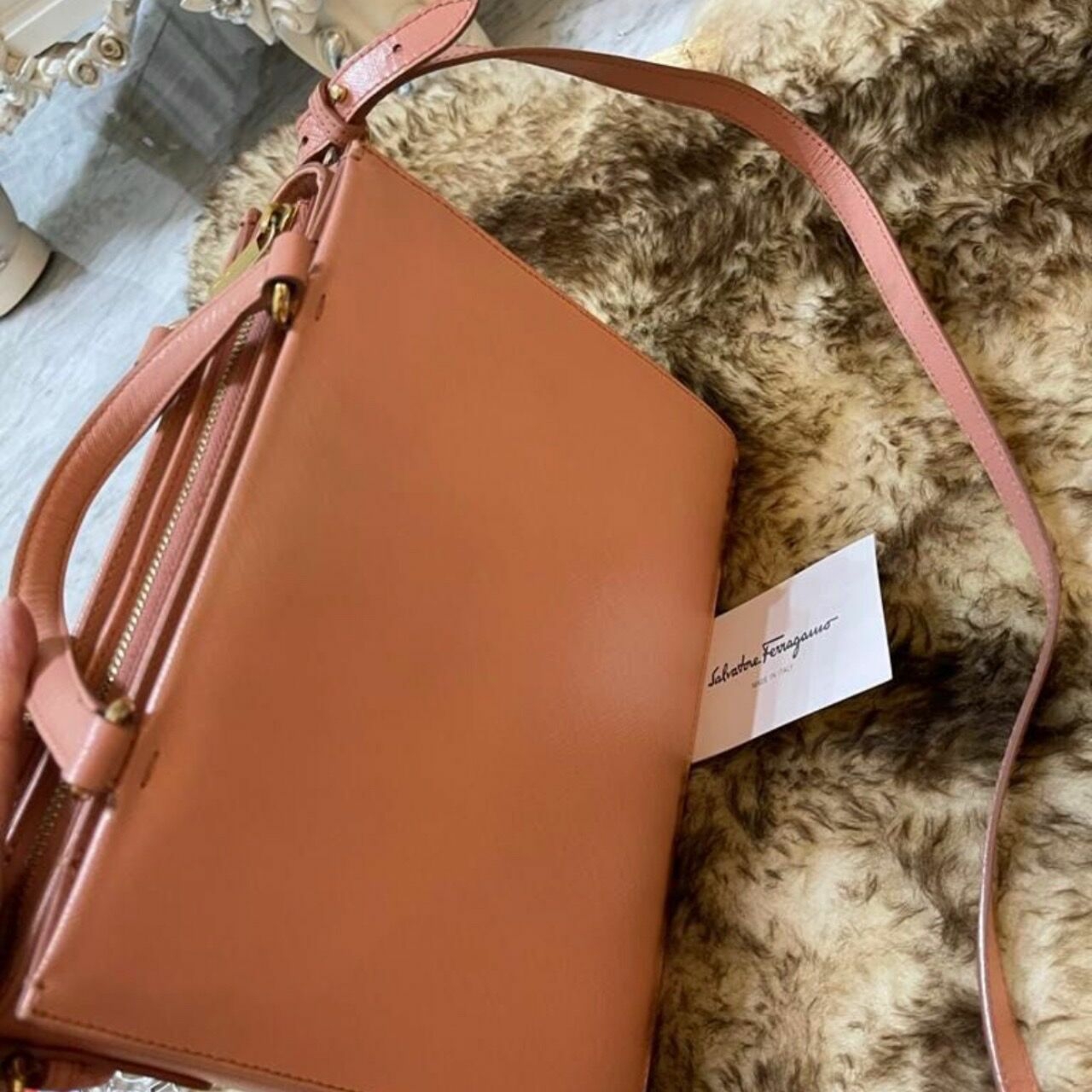 Salvatore Ferragamo Tracy Shoulder Bag Blush