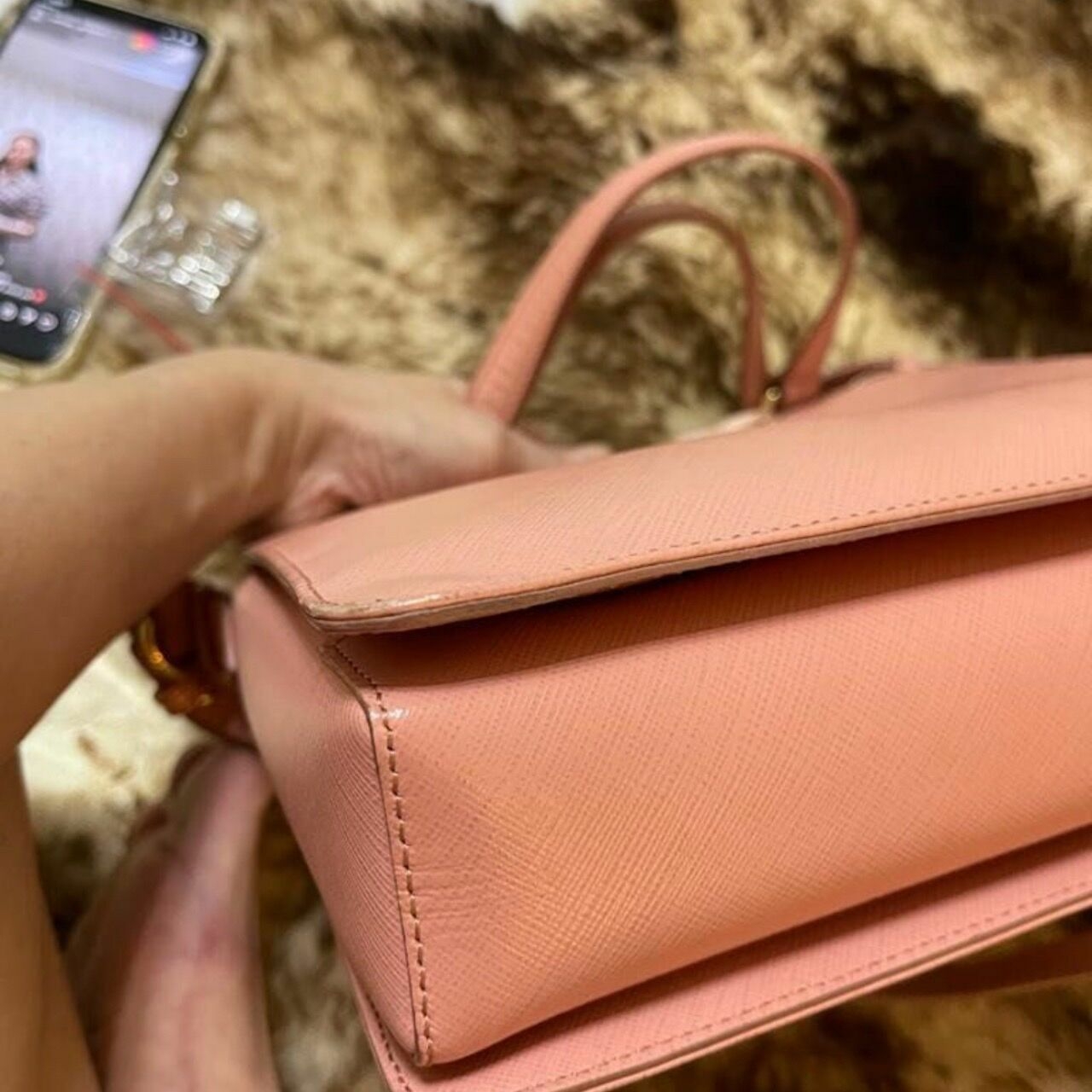 Salvatore Ferragamo Tracy Shoulder Bag Blush