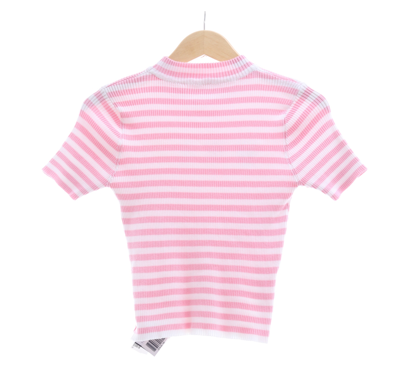 Private Collection Pink Striped Crop Blouse