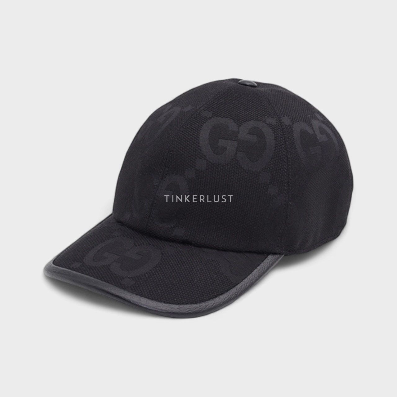 Gucci Jumbo GG Black Canvas Baseball Cap