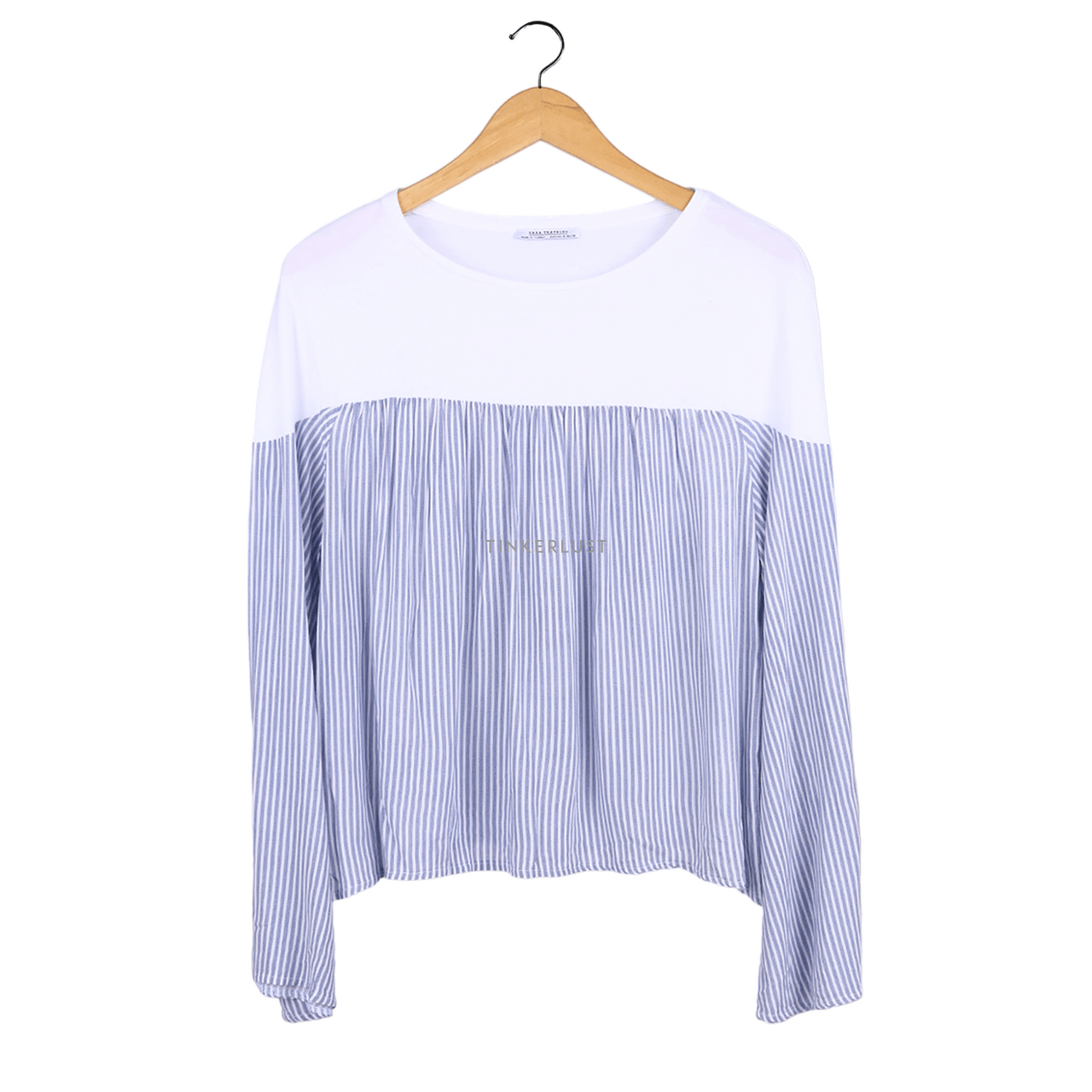 Zara Blue & White Blouse