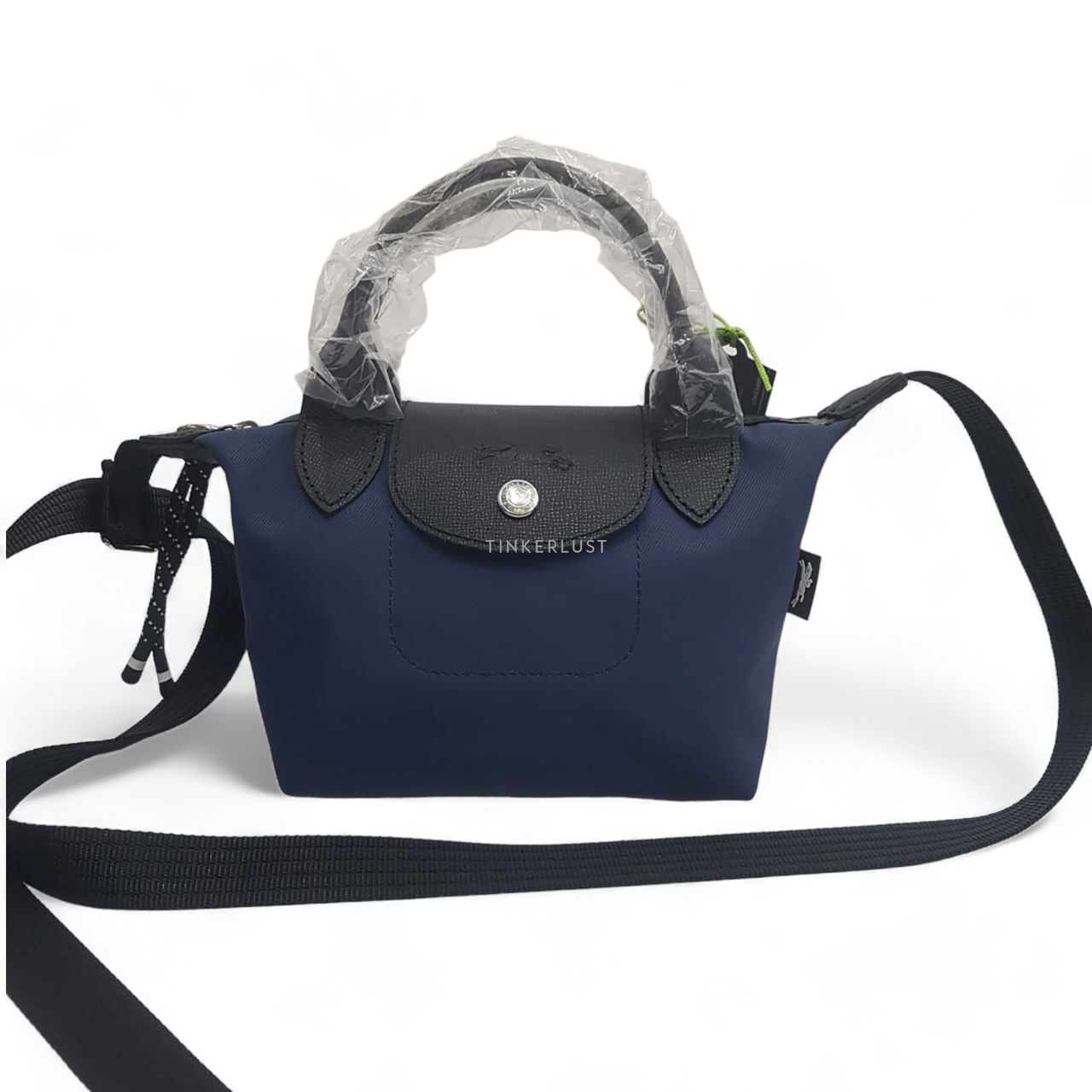 Longchamp Le Pliage Energy XS Black & Navy Satchel