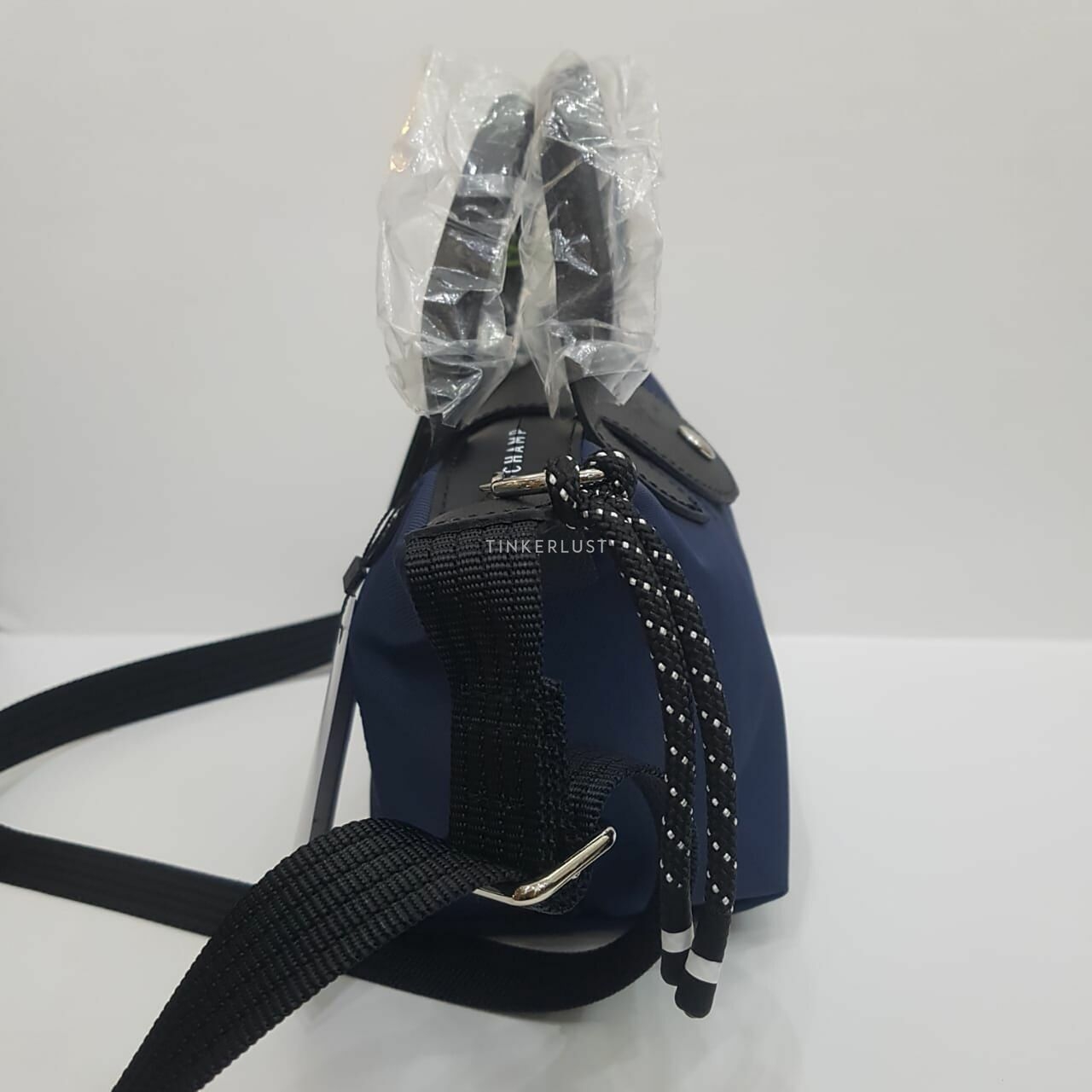 Longchamp Le Pliage Energy XS Black & Navy Satchel