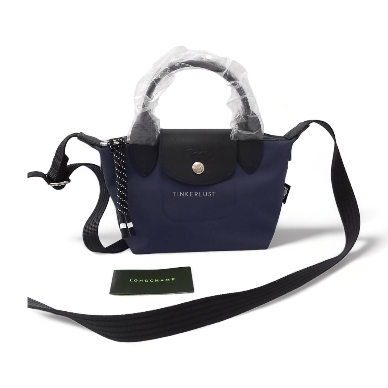 Longchamp Le Pliage Energy XS Black & Navy Satchel