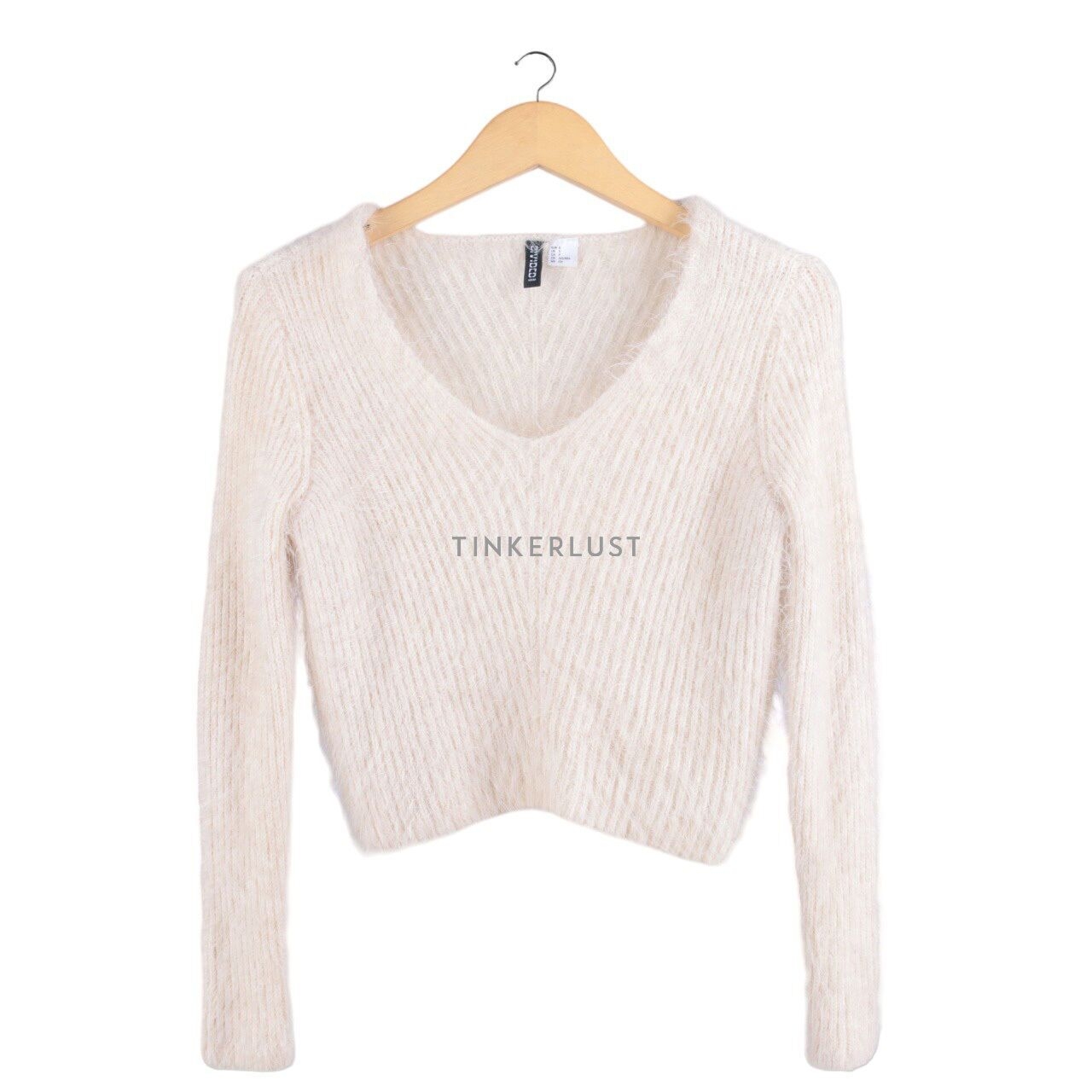 H&M Cream Knit Blouse