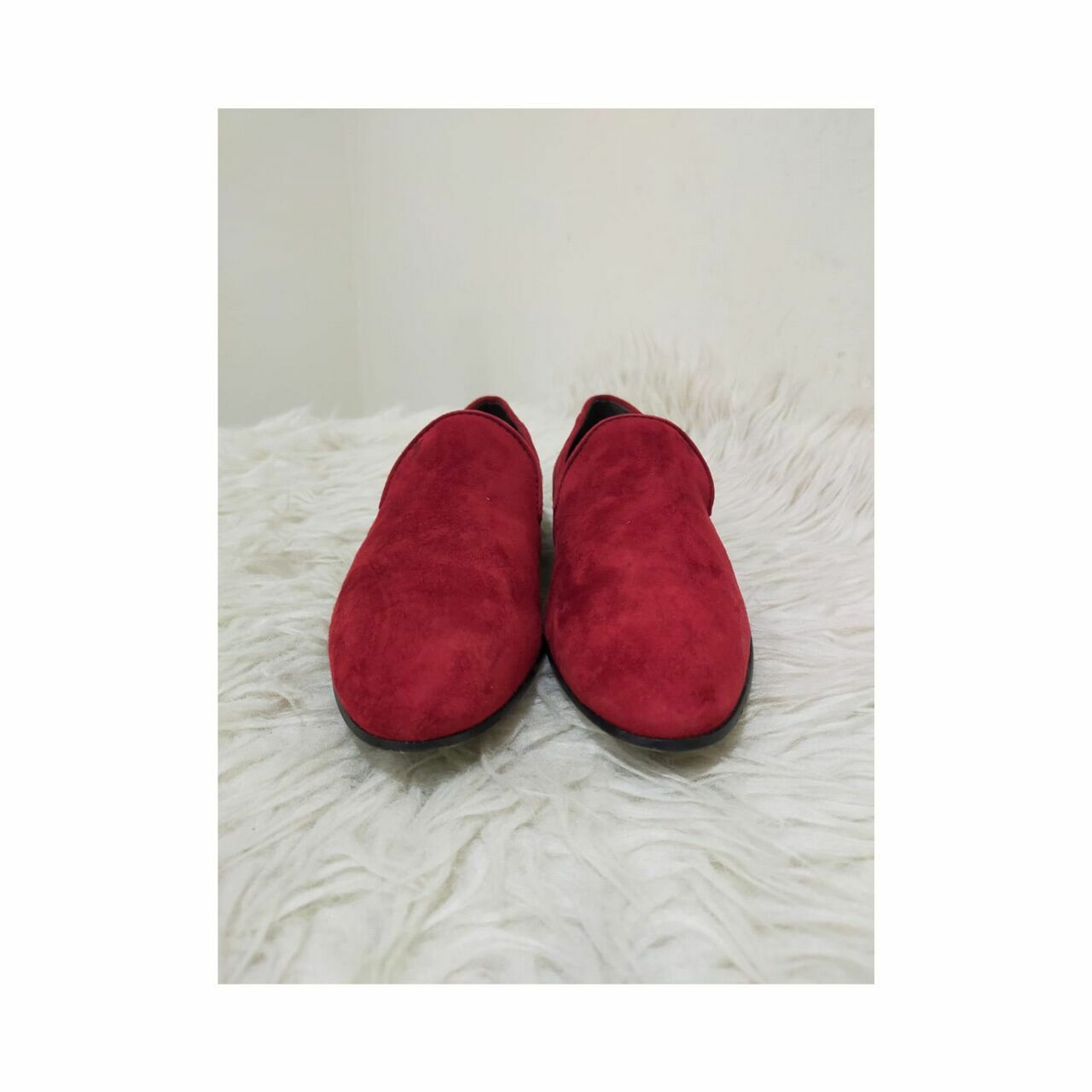 Tod's Red Suede Loafers Flats