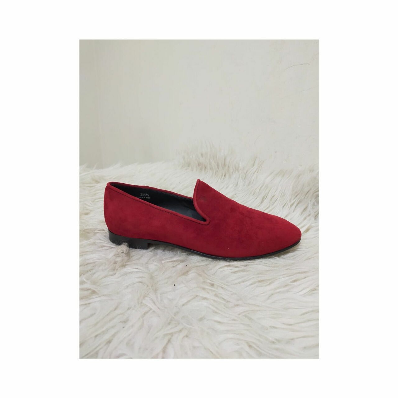 Tod's Red Suede Loafers Flats