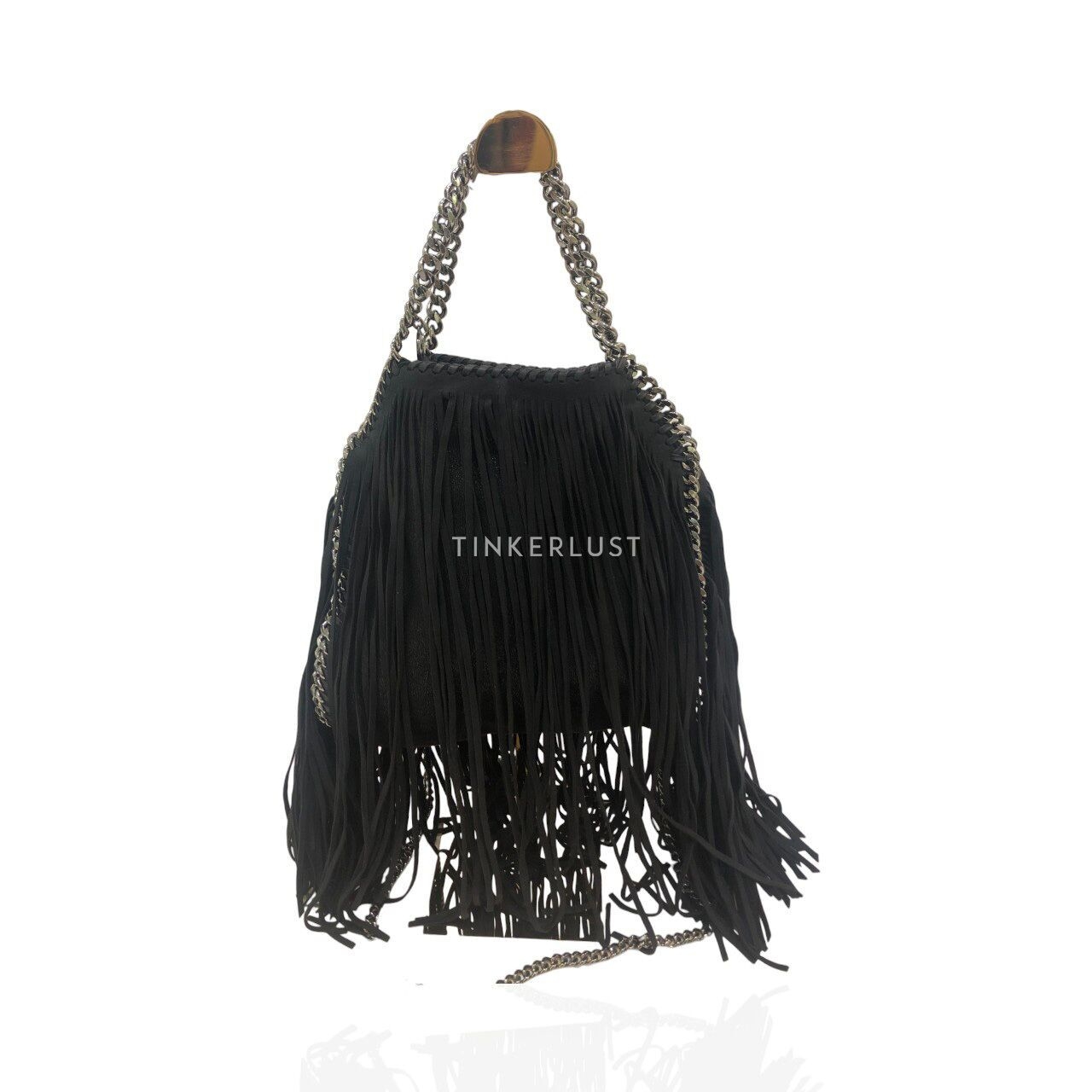 Stella McCartnery Falabella Fringe Black SHW Shoulder Bag