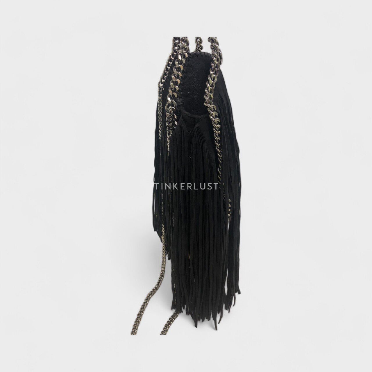 Stella McCartnery Falabella Fringe Black SHW Shoulder Bag