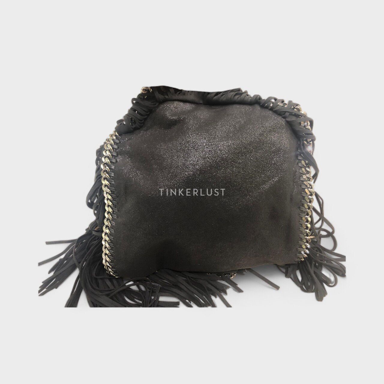 Stella McCartnery Falabella Fringe Black SHW Shoulder Bag