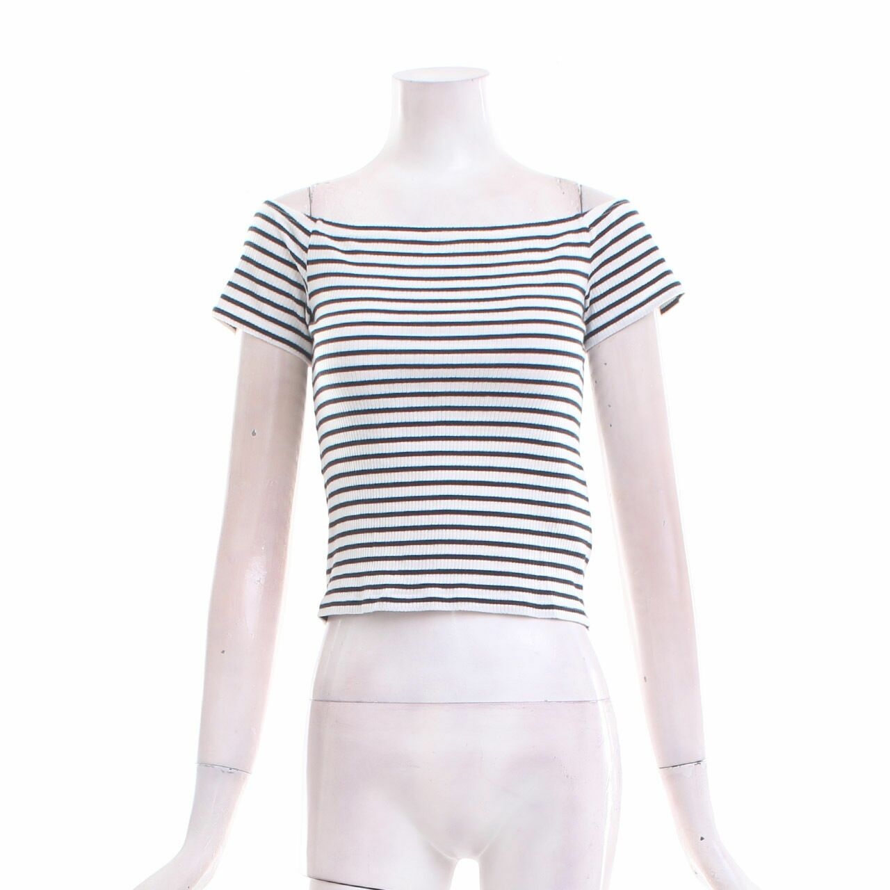 H&M Black & White Stripes Blouse