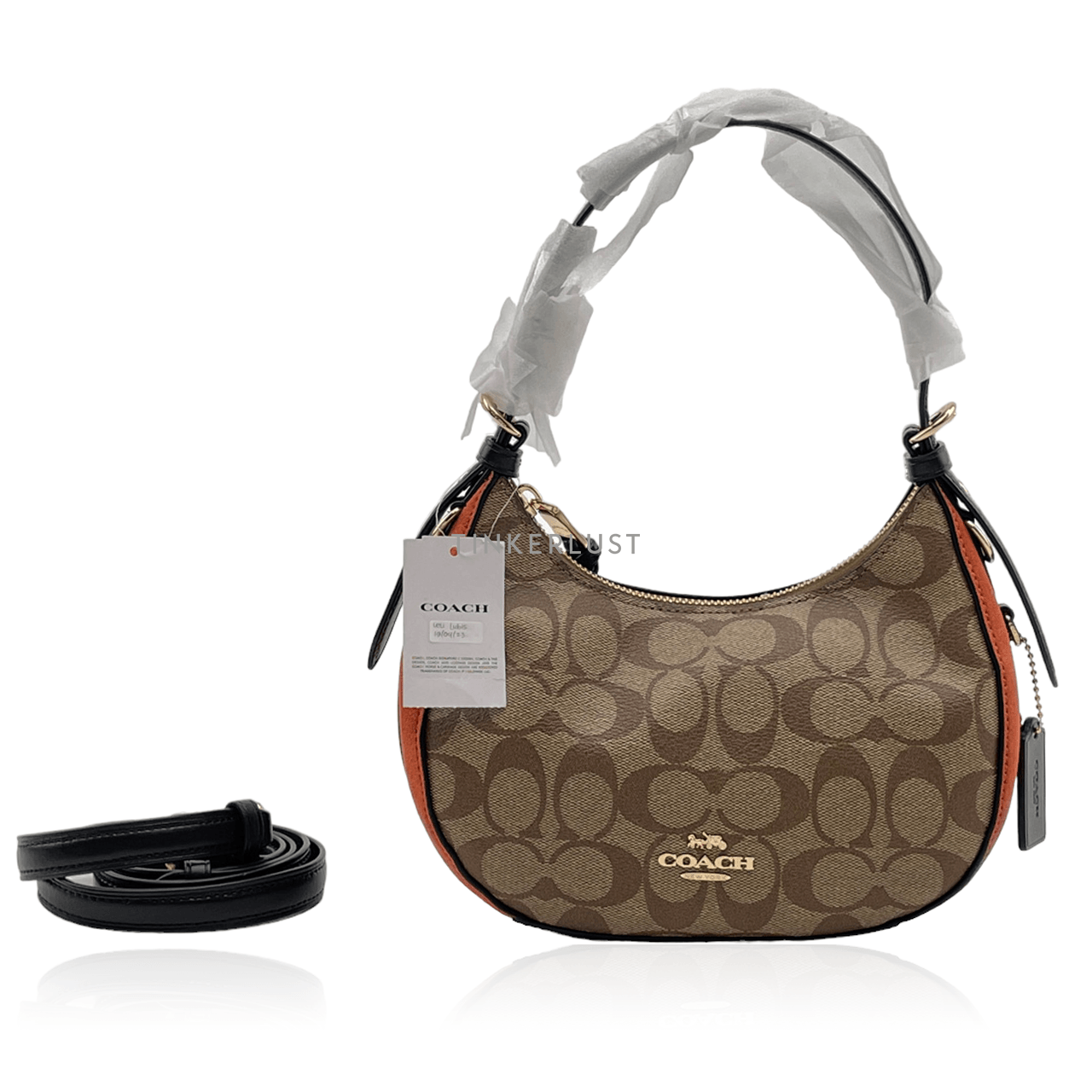 Coach C6809 Kleo Hobo In Signature Canvas Khaki Multi Shoulder