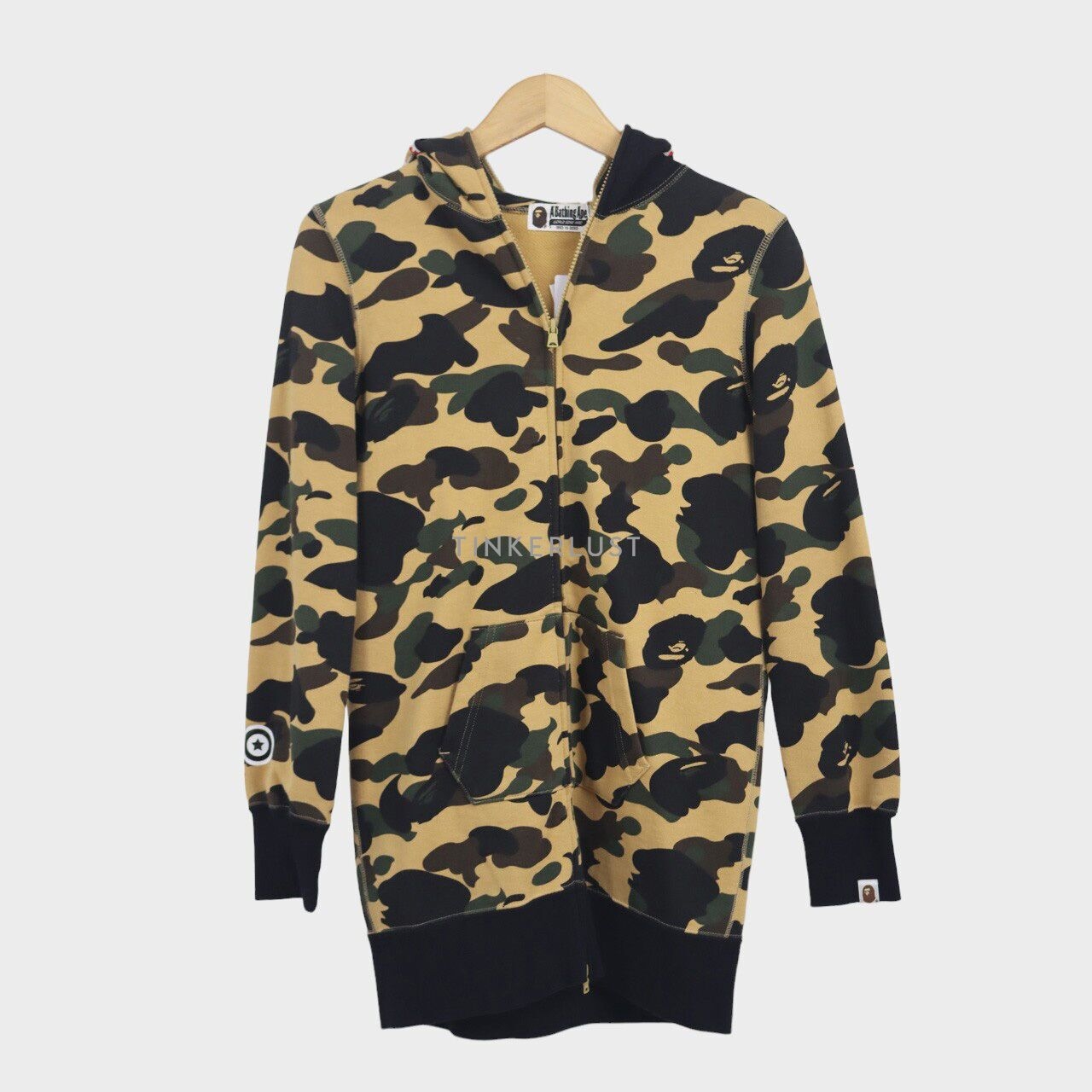 A Bathing Ape Shark Camo Yellow Multicolour Jacket