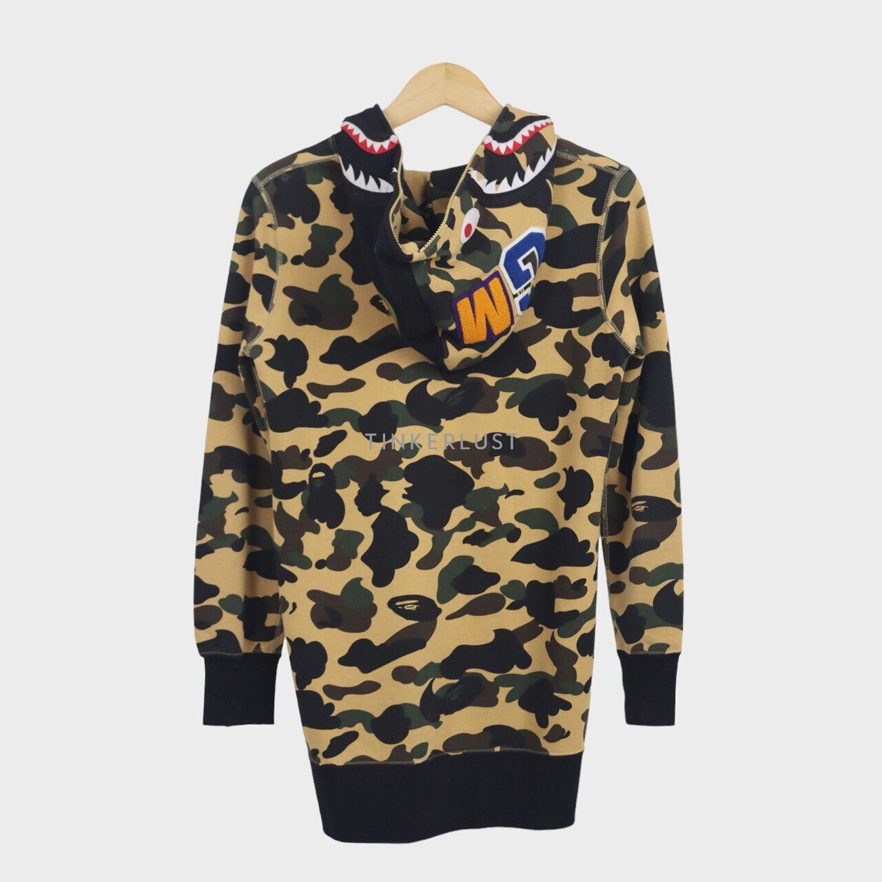 A Bathing Ape Shark Camo Yellow Multicolour Jacket