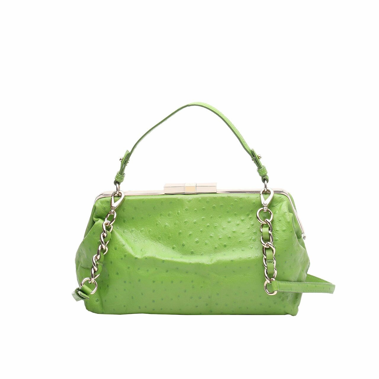 Kate Spade Green Ostrich Handbag