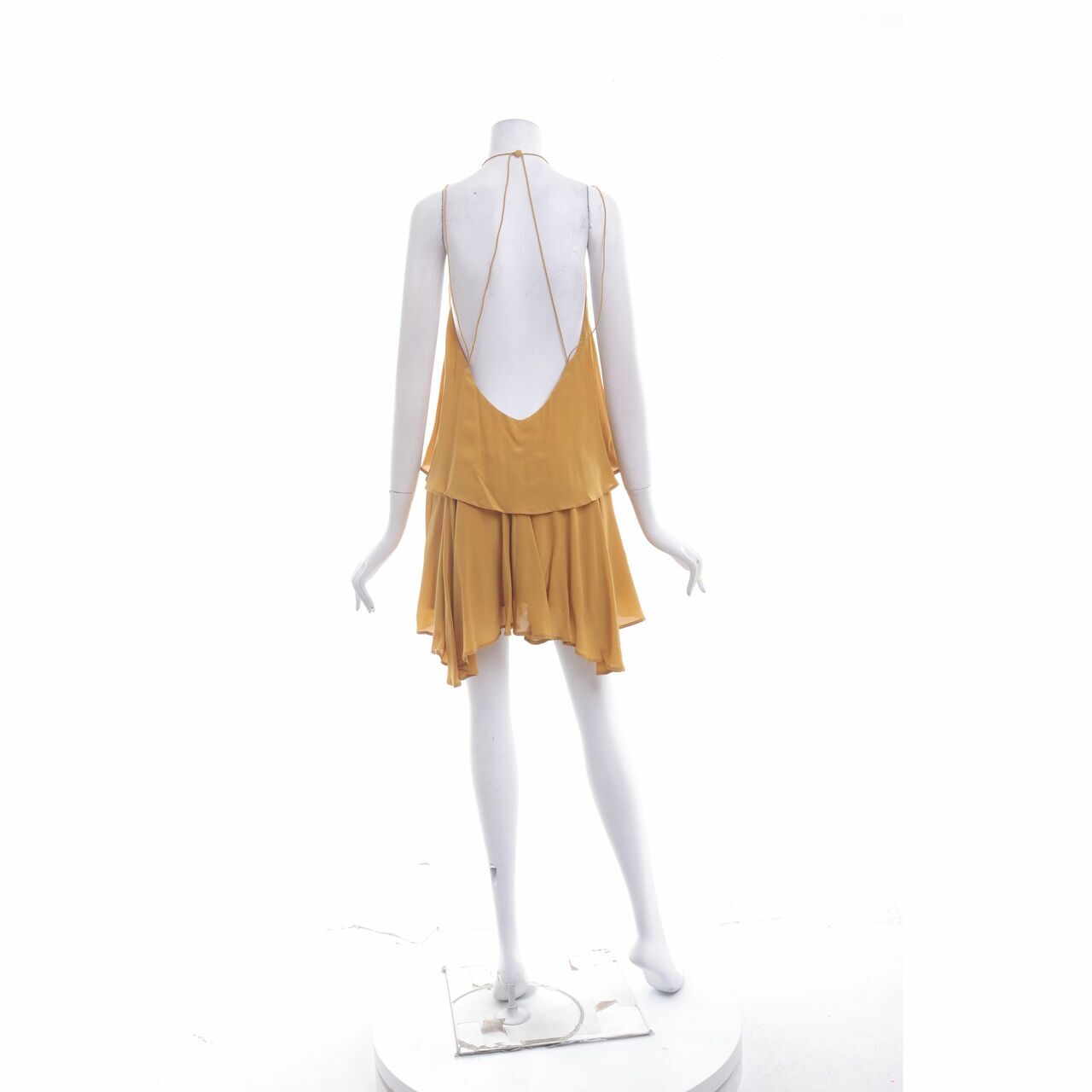 Magali Pascal Mustard Mini Dress