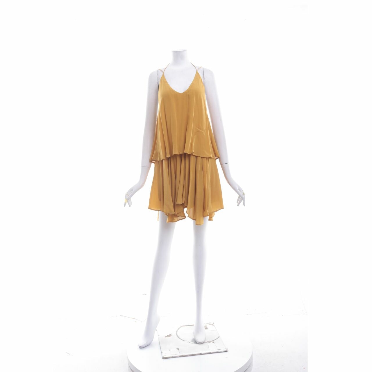 Magali Pascal Mustard Mini Dress