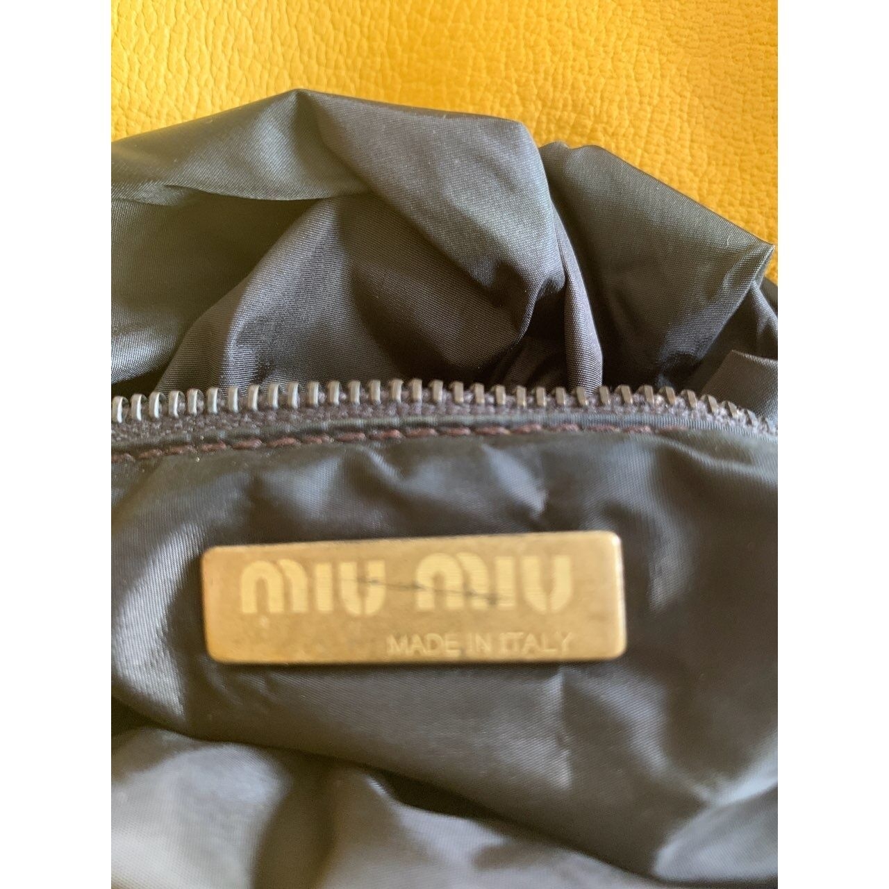 Miu Miu Yellow Shoulder Bag