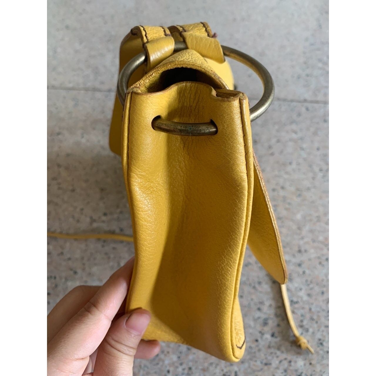 Miu Miu Yellow Shoulder Bag