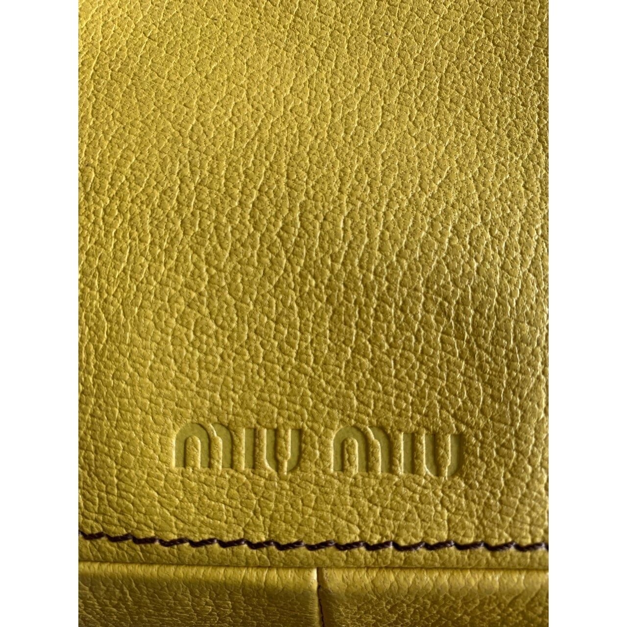 Miu Miu Yellow Shoulder Bag