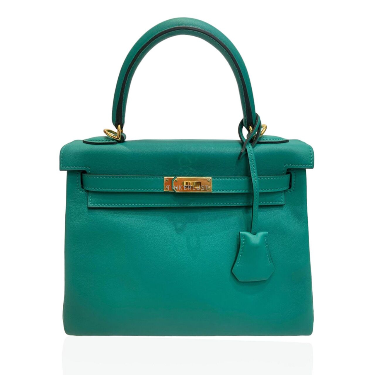 Hermes Kelly 25 II Retourne Swift Verone GHW #D 2019 Satchel