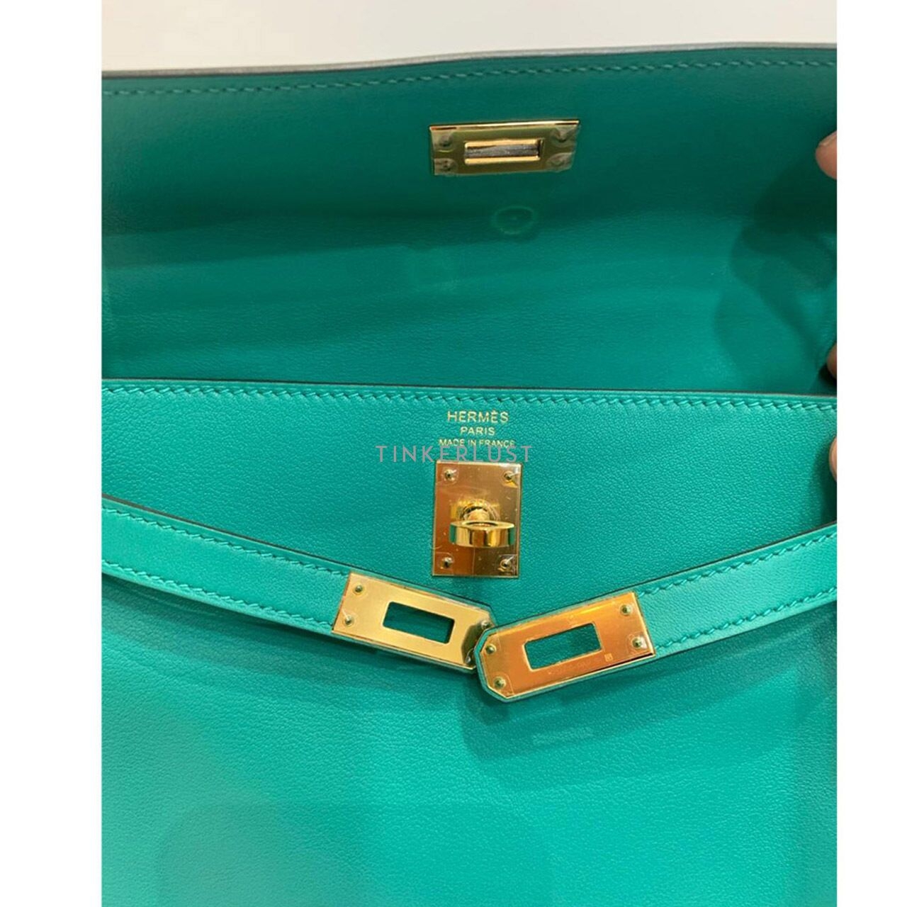 Hermes Kelly 25 II Retourne Swift Verone GHW #D 2019 Satchel