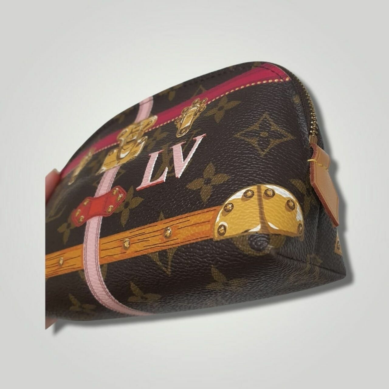 Louis Vuitton Monogram Summer Trunks Cosmetic Pouch PM 