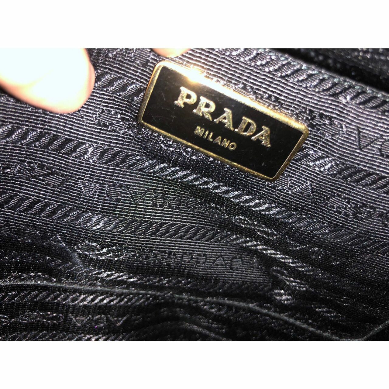 Prada Saffiano Vernic Nero BN2274 Satchel Bag