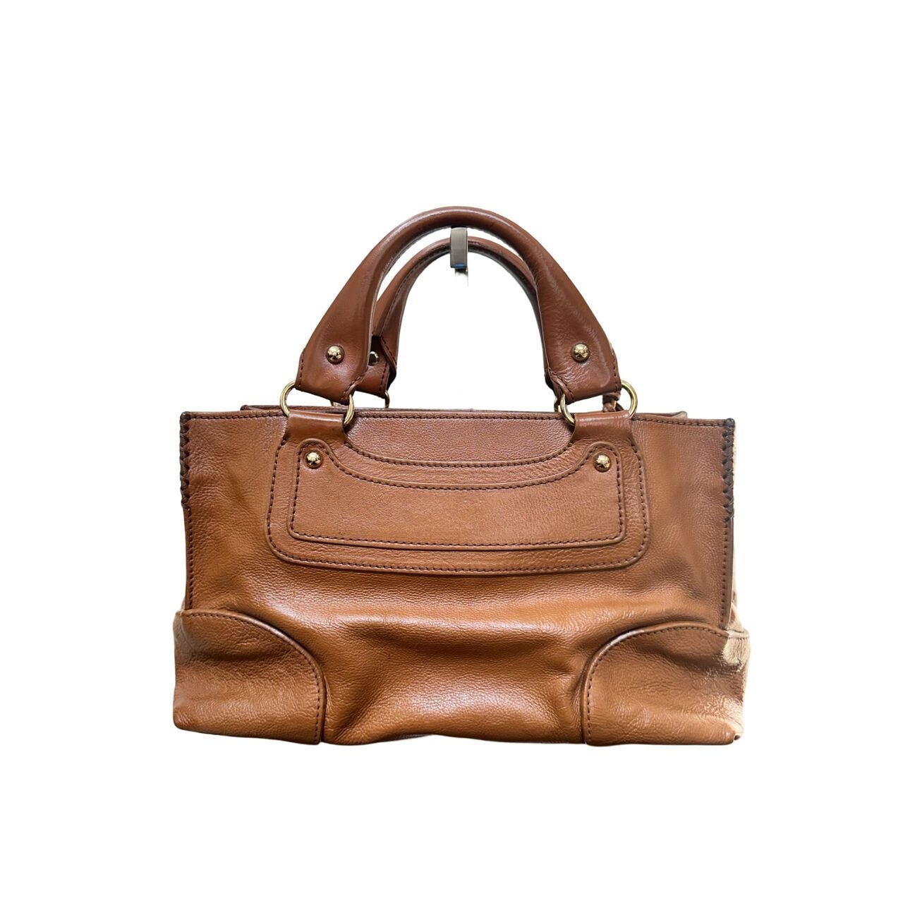 Celine Brown Leather Boogie Handbag