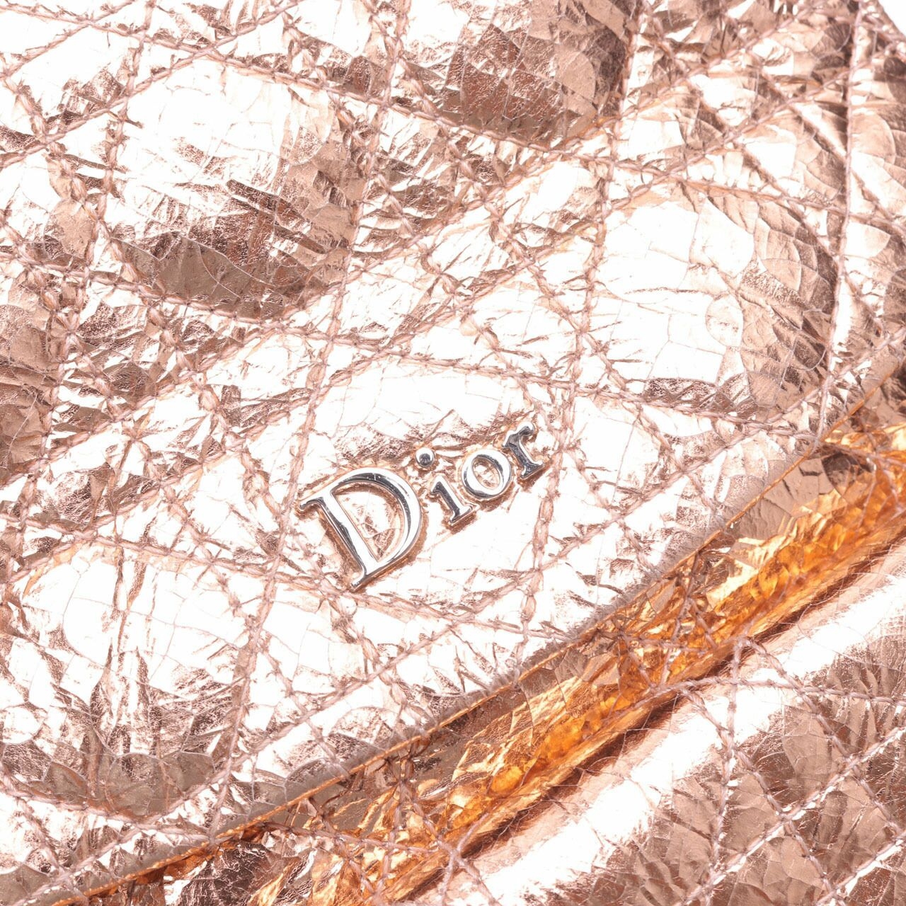 Christian Dior Stardust Metallic Rose Gold Leather Backpack