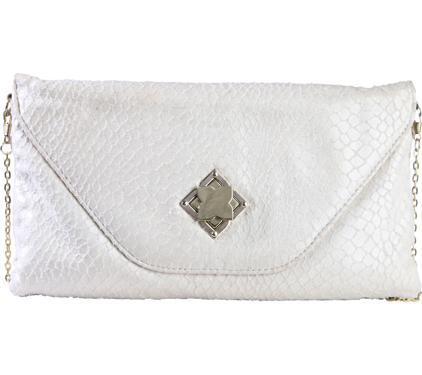 Miss Selfridge Cream Clutch