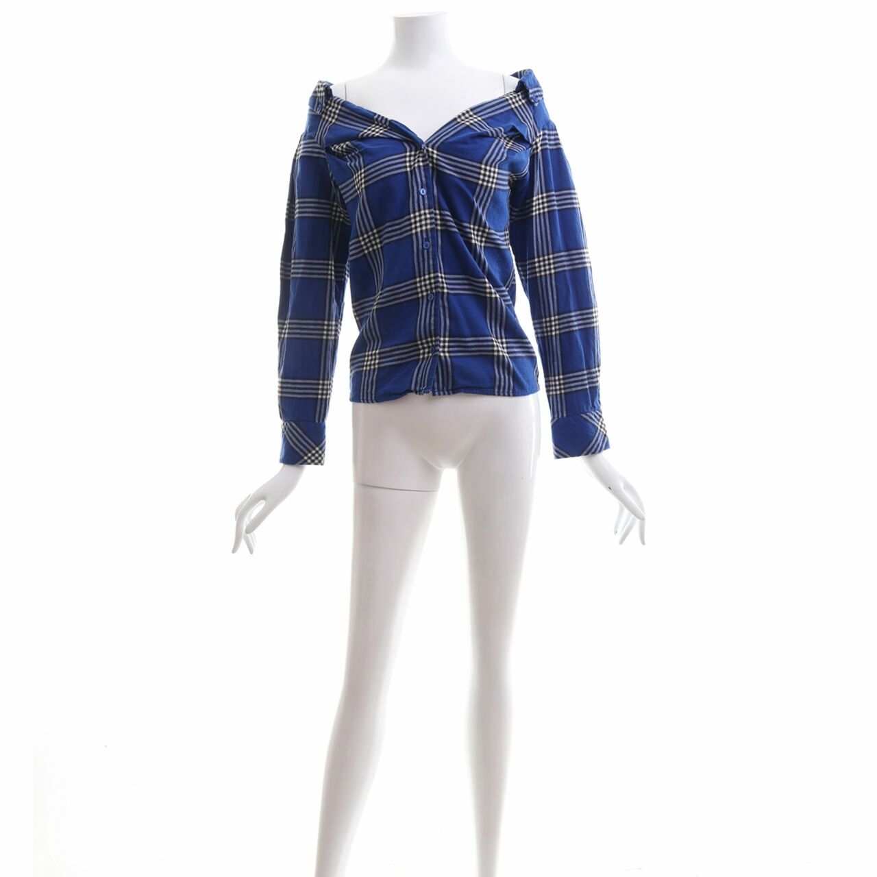 H&M Blue Plaid Shirt