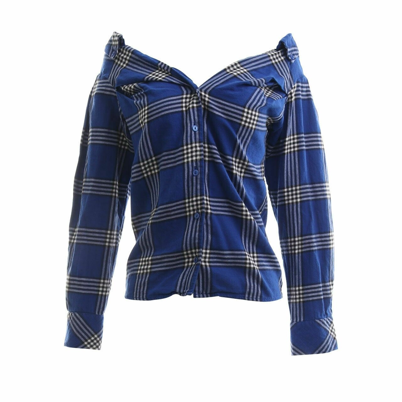 H&M Blue Plaid Shirt