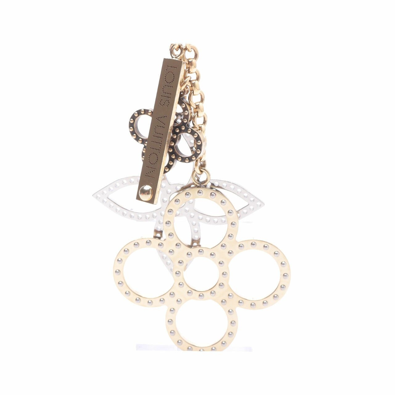 Louis Vuitton Gold and Silver Metal Bijoux Sac Tapage Bag Charm