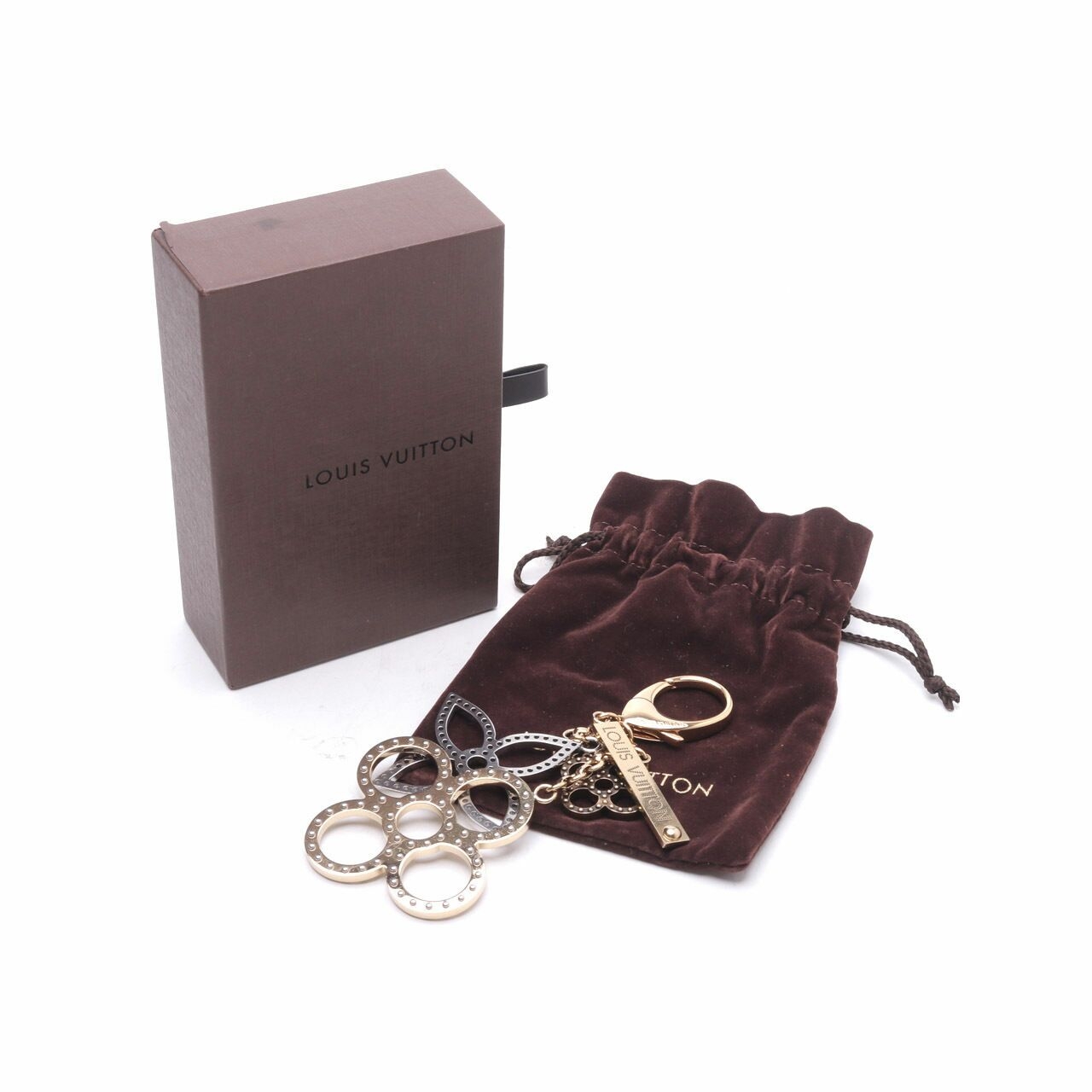 Louis Vuitton Gold and Silver Metal Bijoux Sac Tapage Bag Charm