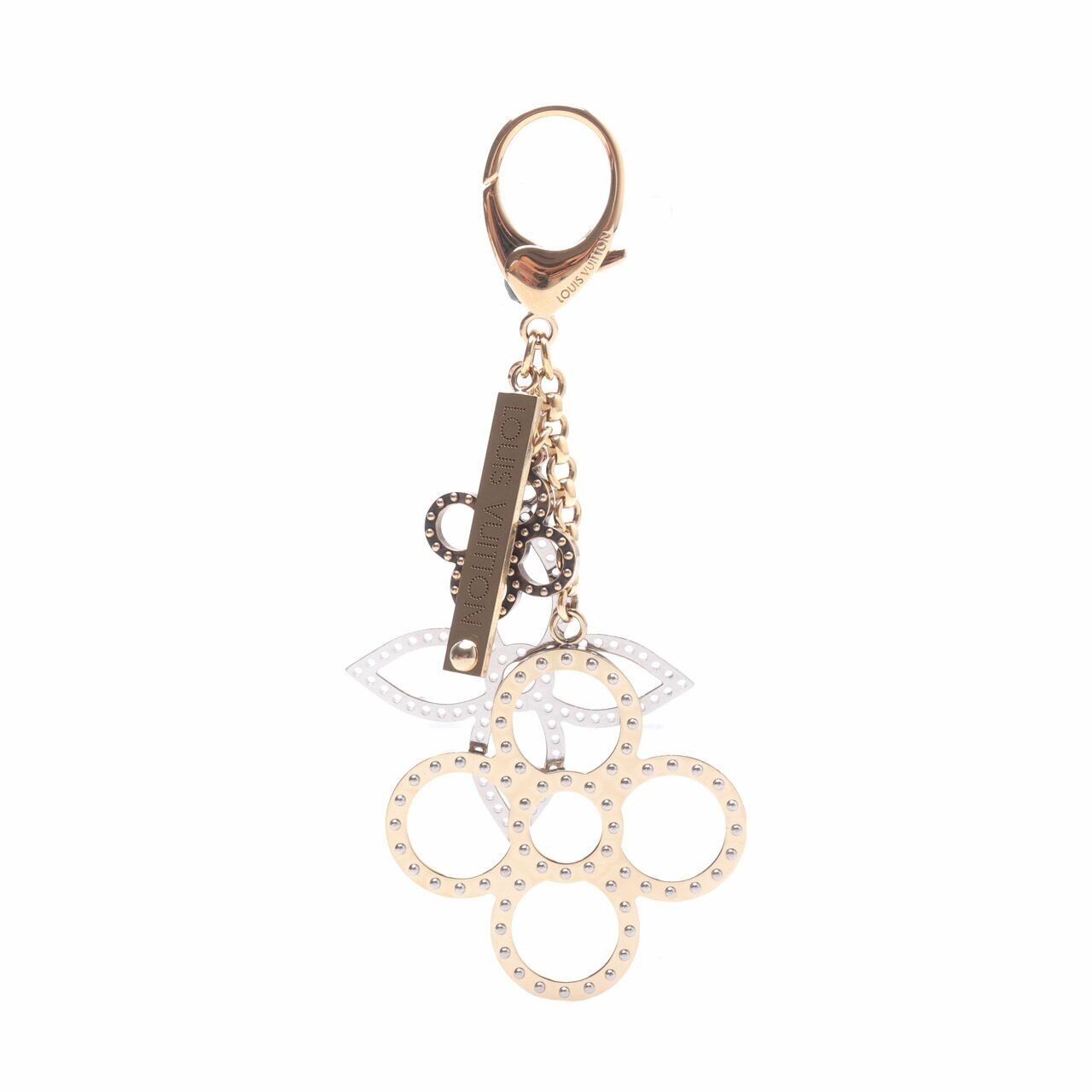 Louis Vuitton Gold and Silver Metal Bijoux Sac Tapage Bag Charm