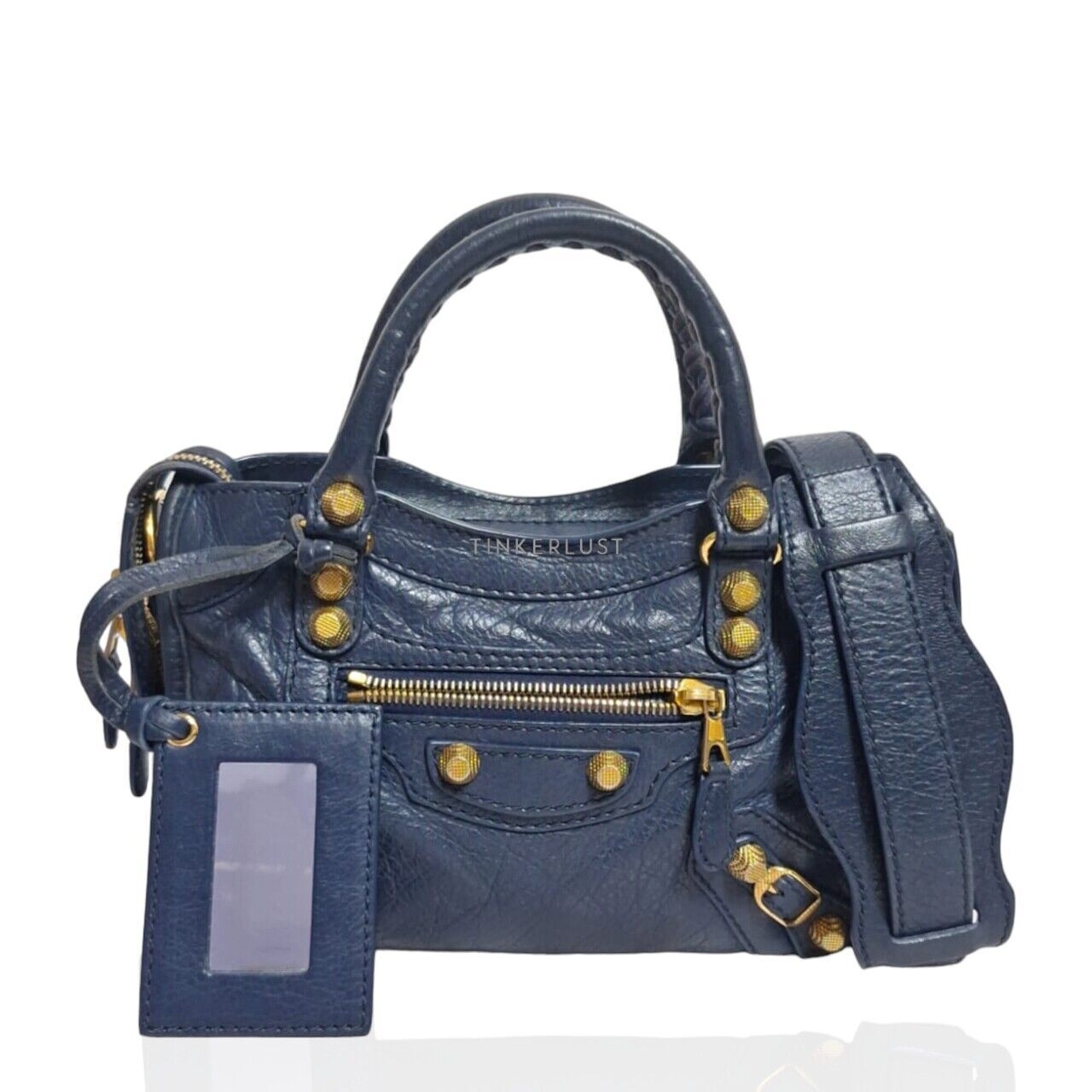 Balenciaga Classic Mini Navy 2016 Satchel Bag